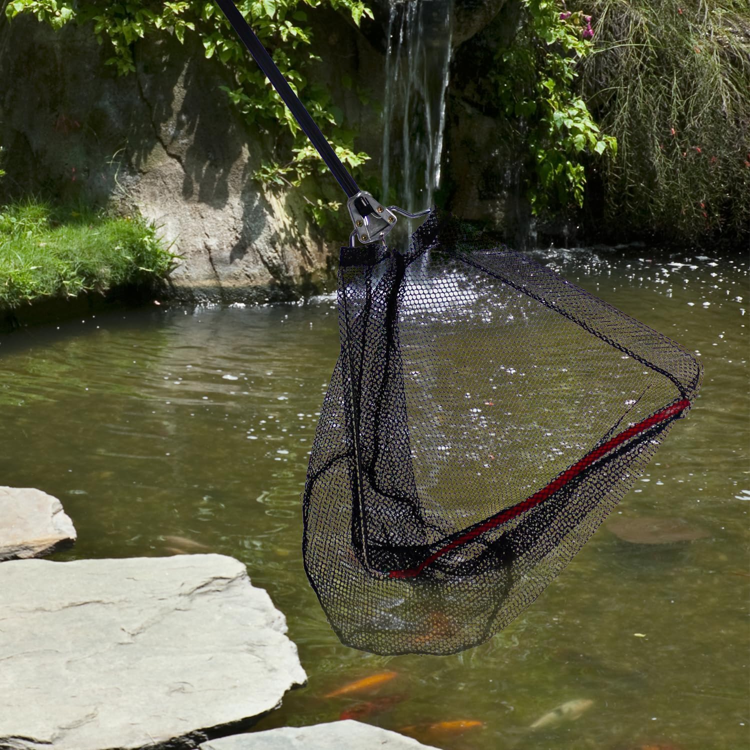 Portable Telescopic Fishing Net with Handle and Storage Bag