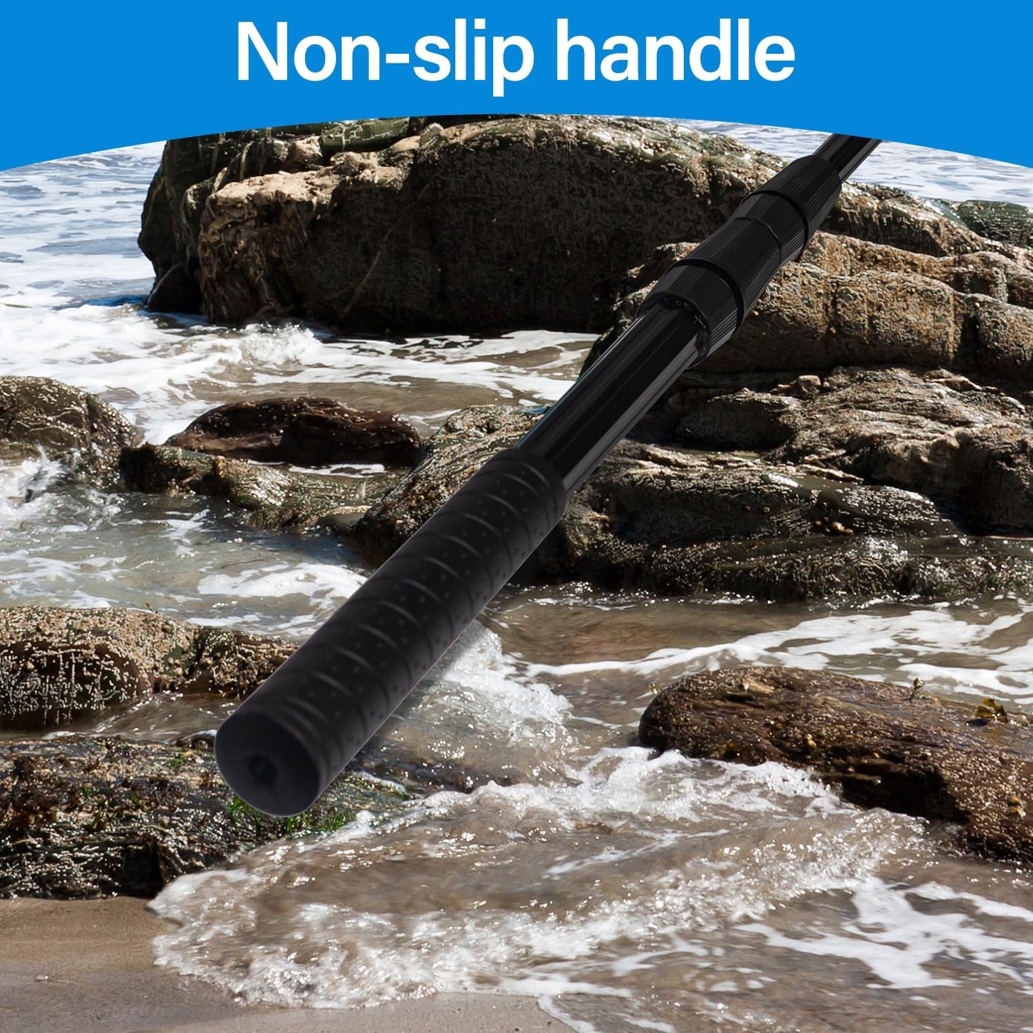 Portable Telescopic Fishing Net with Handle and Storage Bag